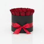 Caja de Rosas Redonda Clásica