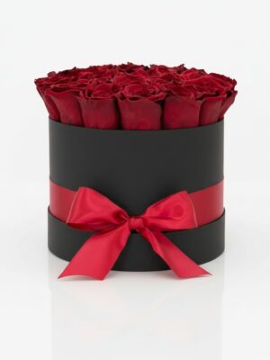 Caja de Rosas Redonda Clásica